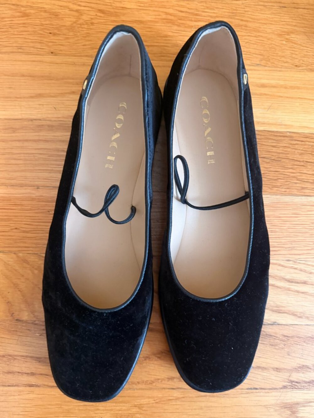 Coach Black Flat Size 9